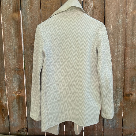 ADRIENNE VITTADINI Womens Cream Tan Open Front Wool Cardigan Size Small - Picture 9 of 13